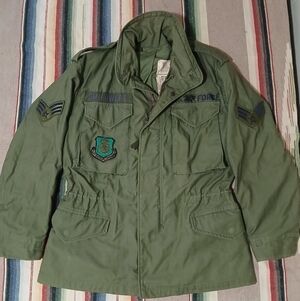 Vintage Alpha Industries M-65 Field Jacket Mens Small Short OG-107 70s USGI army